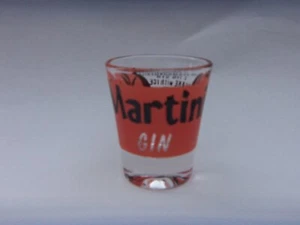SHOT GLASS MARTINI GIN w RECIPE - Picture 1 of 2