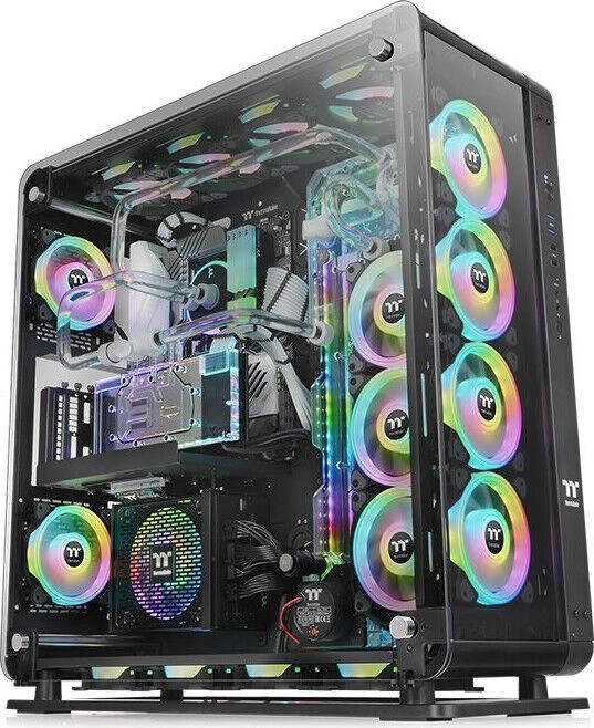 Thermaltake Core P8 TG Cassa a Torre in Vetro Temperato - Nera (CA-1Q2-00M1WN-00)