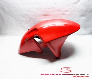 2000 - 2001 HONDA CBR929RR OEM RED FRONT FENDER TIRE HUGGER WINNING RED - Picture 1 of 12