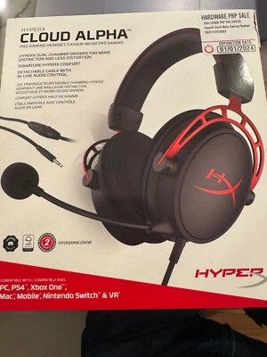 HyperX Cloud Alpha Over Ear Gaming Headset - PC, PS4, Xbox One, Switch - WIRED - Image 1 of 4