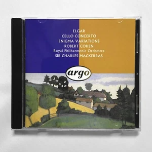 Elgar Cello Concerto Enigma Variations Robert Cohen Charles Mackerras CD Argo - Picture 1 of 3