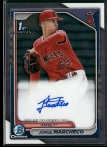 2024 1st Bowman Chrome Jorge Marcheco Refractor Prospect Auto /499 Angels - Picture 1 of 2