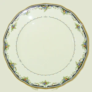 Mikasa Bone China MILLEFLEUR 10 3/4" Essteller-Blumenrand-Goldrand - Bild 1 von 4