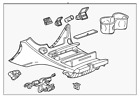 Genuine GM Console Assembly 23373850