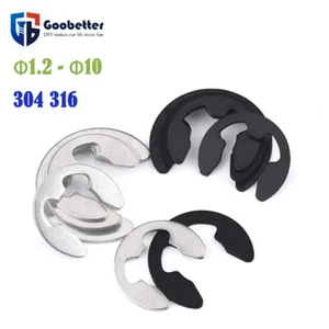 E-Clip E Clips EClips Suspension Shaft Retaining Ring Circlips Φ1.2 Φ1.5 - Φ10 - Photo 1/7