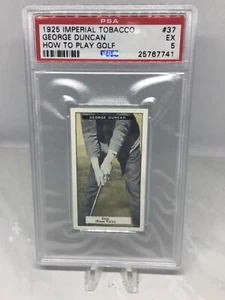 1925 Imperial How To Play Golf #37 George Duncan PSA 5 - Picture 1 of 2