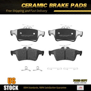 Rear Ceramic Brake Pads for Chevy Cobalt Jaguar XF XJ XJ8 Mazda 3 5 Ford Focus - Picture 1 of 6