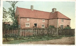 Massachusetts Governor William Bradford Birthplace Austerfield England Postcard - Picture 1 of 2