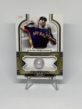 Topps 23 Tier One Justin Verlander /5 Button Patch Relic Houston Astros T1UB-JVE