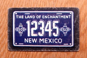 1950 Topps #25 NEW MEXICO License Plate Card Trivia Back (C50T00021) - Picture 1 of 2
