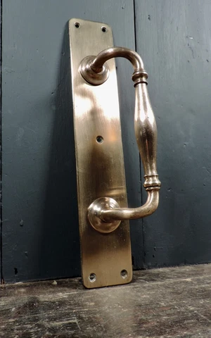 Original Vintage Large Brass Door Handle Cover
