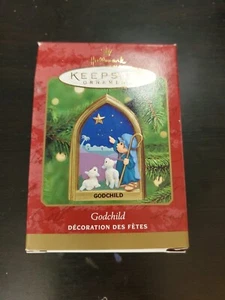 Hallmark Keepsake Ornament 2000 GODCHILD Shepherd Sheep NORTH STAR Christmas Box - Picture 1 of 1