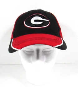 Georgia Bulldogs Hat Baseball Cap Red Adjustable Hook Loop Captivating - Picture 1 of 6