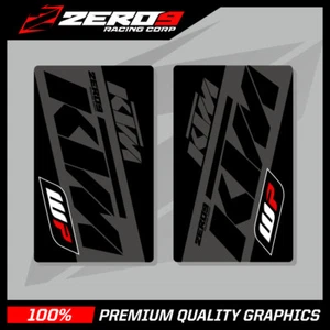 KTM SE1 UPPER FORK DECALS BLACK GREY MOTOCROSS GRAPHICS MX GRAPHICS  - Picture 1 of 1