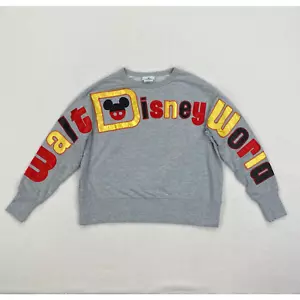 Disney Sweatshirt Size Small Grey Spirit Jersey Walt Disney World Pullover - Picture 1 of 12