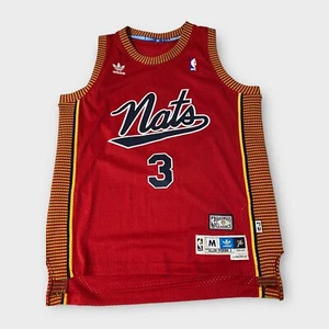 Rare Red adidas Allen Iverson Nats Philadelphia 76ers Jersey Men's M Medium - Picture 1 of 7