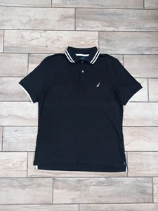Camisa polo para hombre NAUTICA en negro talla mediana - Imagen 1 de 5