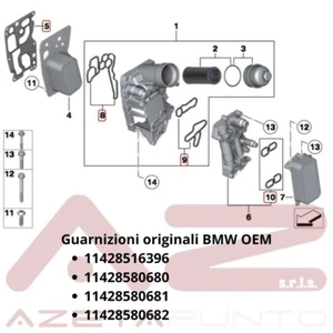 kit guarnizioni scambiatore di calore auto originali bmw 18d 20d 30d n47 n57 - Foto 1 di 5