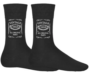 Calcetines de broma de cumpleaños 70 para hombres o mujeres nacidos 1955 mordaza regalo divertido par novedad - Imagen 1 de 1