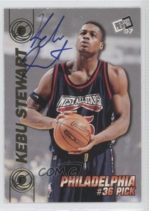 1997 Press Pass Double Threat Auto Kebu Stewart Rookie Auto RC
