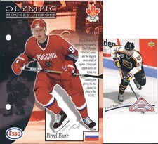 Pavel Bure 1997-98 Esso 5 X 7 Olympic Hockey Heroes 1992-93 Upper Deck All-Star