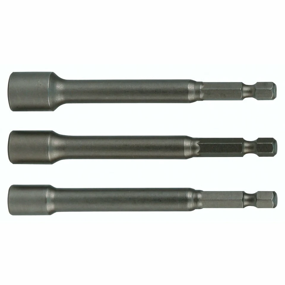 Wiha 70492 Nut Setter Magnetic 3 pcs 1/4, 5/16 & 3/8 x 6'' OAL on 1/4" Hex Drive - Image 1 of 1
