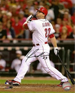YONDER ALONSO Padres Cincinnati Reds Black AUTOGRAPHED 8 X 10 PHOTO - Picture 1 of 1