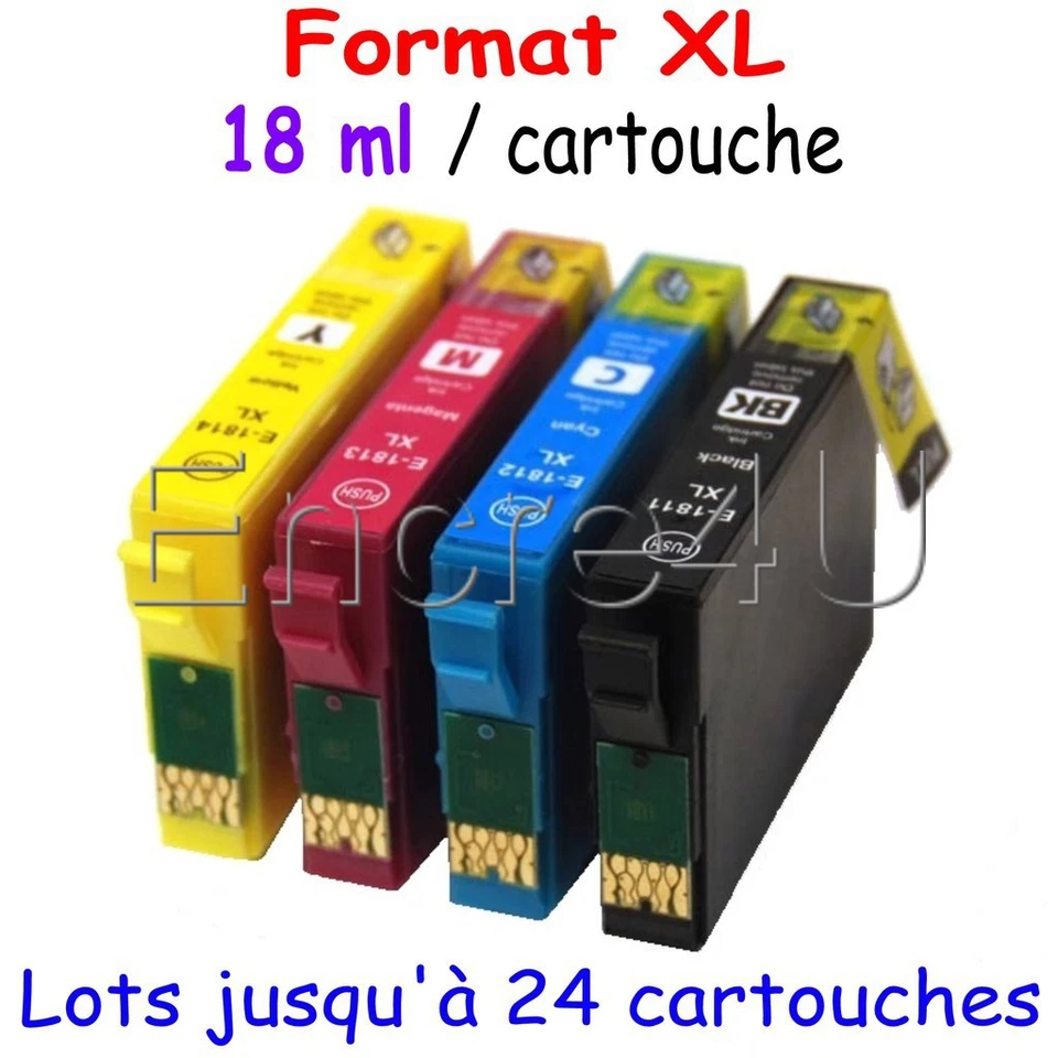 Cartouches d'encre compatible Epson non-OEM imprim. XP-302 XP-305 XP-402 XP-405