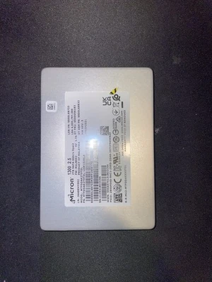 MICRON MTFDDAK2T0TDL-1AW1ZABHA 2TB 1300 2.5" SATA 6Gb/s  1.7A SSD Opal - Image 1 of 2