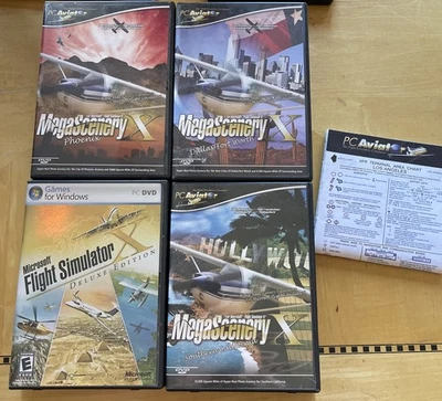PC Microsoft Flight Simulator X Deluxe Edition con 3 MegaSceneryX/SoCal, Phx, Dallas Foto 1 de 4
