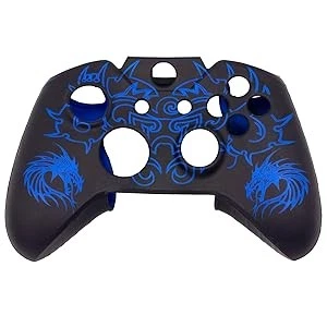 Xbox One Controller Silicone Skin - Black/Blue Dragons - Image 1 of 3