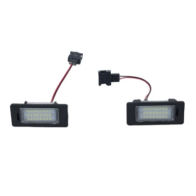 一对适用于奥迪 A1 2011 - 16 2017 LED 白色车牌灯左右灯 — 第 1/4 张图片