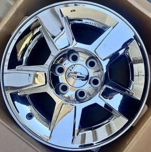 Chevrolet 5 Spoke Chrome Tahoe Avalanche Suburban OEM Wheel Rim 18” 2009-2014 - Picture 1 of 7