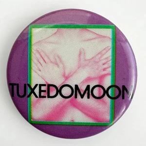 Pin promocional TUXEDOMOON 1981 raro vintage insignia Ralph Records botón de banda de 1,25" - Imagen 1 de 2