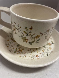 Lenox Temper-ware MERRIMENT Flat Cup and Saucer Set, Made in USA 4 Cups 4 Saucer - Picture 1 of 4