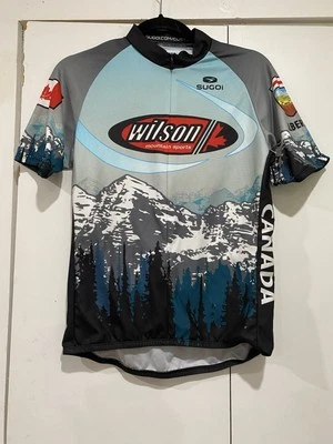 Camiseta deportiva de ciclismo Sugoi para hombre mediana con cremallera Wilson Mountain Sports Canadá Foto 1 de 4