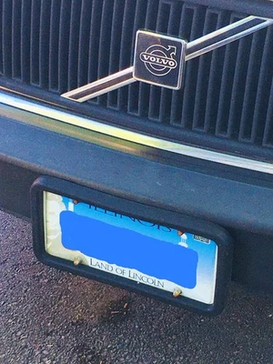 Soporte de matrícula de goma adaptador de montaje kit de parachoques soporte marco para VOLVO Foto 1 de 4