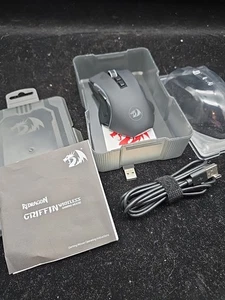 Redragon M602-KS RGB Wired Or Wireless Gaming Mouse RGB Spectrum Backlit Griffin - Picture 1 of 8