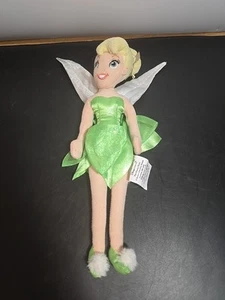 Disney Store 11" Tinkerbell Small Fairy Soft Toy Plush Stuffed Animal - Picture 1 of 4