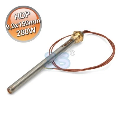 Bougie d'allumage pour poêle à granulés, résistance 9,9x150mm 280W - Photo 1/3