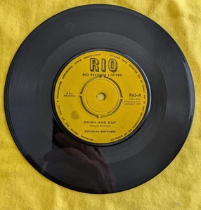 Down And Out/Lonely Man Douglas Bros/Ronald Wilson 7" Single. RIO Label R63 VG+ - Picture 1 of 2