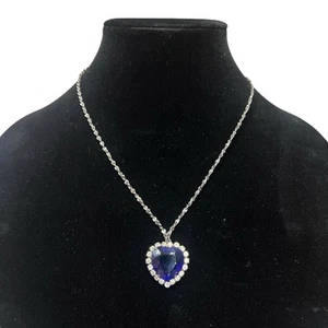 Vintage Lindenwold Fine Jewelers Titanic Jewel of the Ocean, 1998 Heart Necklace - Picture 1 of 4