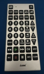 Control remoto universal IWave súper tamaño con botón XL TV VCR DVD SAT cable - Imagen 1 de 10