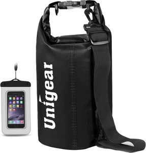 Unigear Dry Bag wasserdicht, 2L/5L/10L/20L/30L/40L schwimmend und 5L, schwarz  - Bild 1 von 8