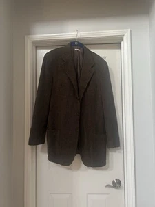Giorgio Armani Classico Brown Blazer Sport Coat jacket Size 56 Italian 46 US - Picture 1 of 9
