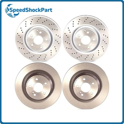 Brembo Front Rear Set Disc Brake Rotor fits 2007 2008 2009 Mercedes-Benz S550 - Image 1 of 4
