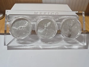 LOTE DE 3 OZ LIBERTADS 2022 BU, 2023 PROOF & 2024 REVERSE PROOF  - Imagen 1 de 8