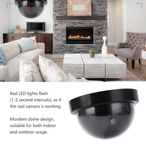 Fake Security Camera Dummy Cam Red Led Light Flashes For Home Businesses I AM - Picture 1 of 22