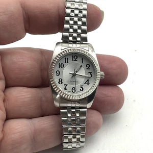MZ BERGER Quarzuhr silberfarben Japan Uhrwerk Stretchband Damen - Bild 1 von 7