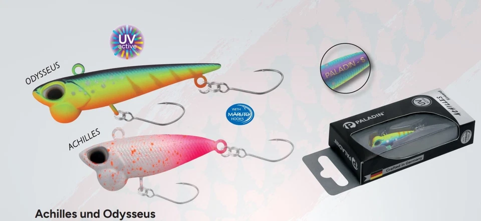 NEU PALADIN UL-Wobbler UV active Achilles Odysseus Forellenwobbler Barsch - Bild 1 von 1